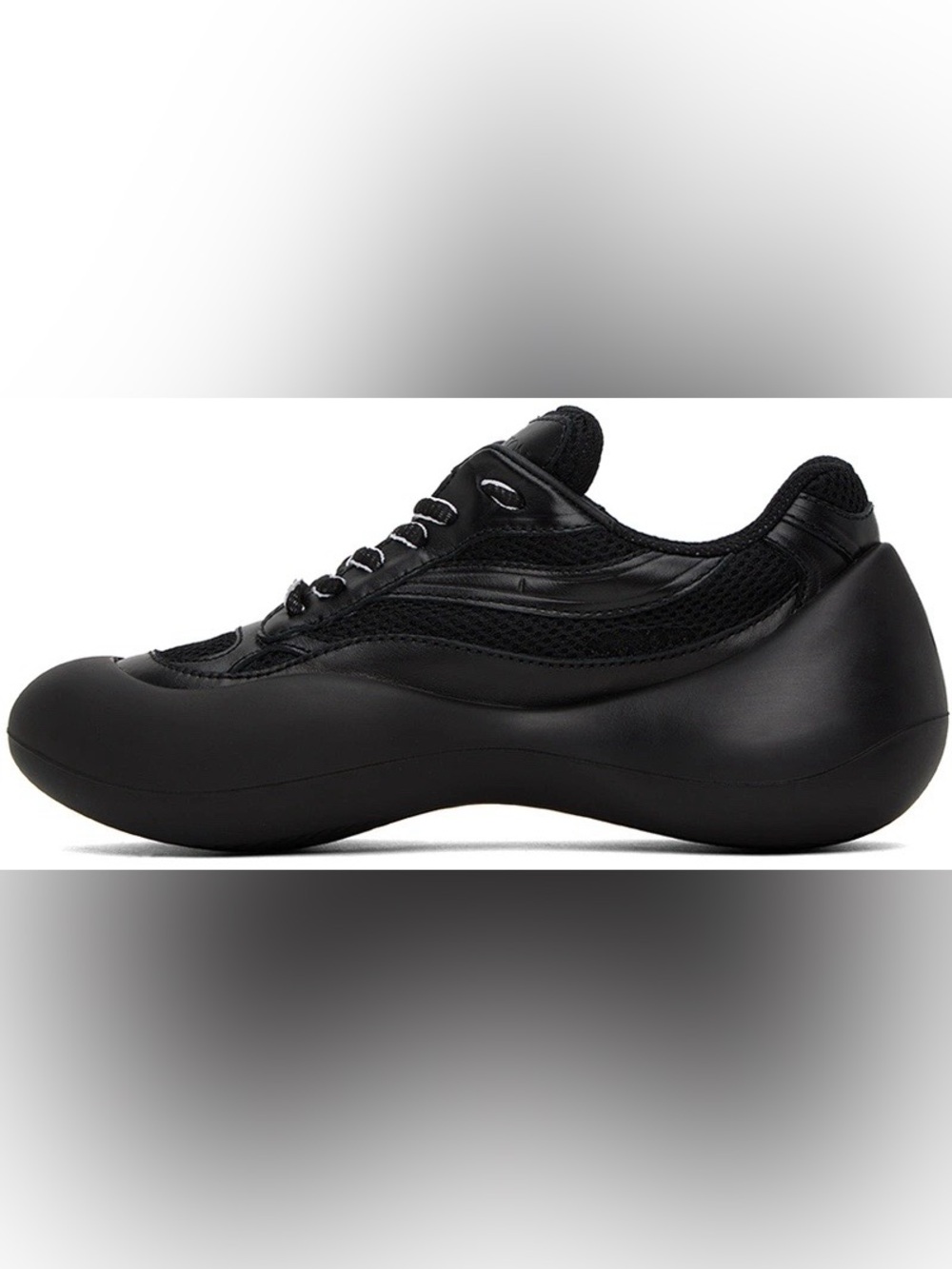 JW ANDERSON Men's All-Black Low-Top Sneakers Size 39